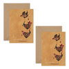 Three French Hens - Set of 8 Cards