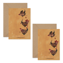  Three French Hens - Set of 8 Cards