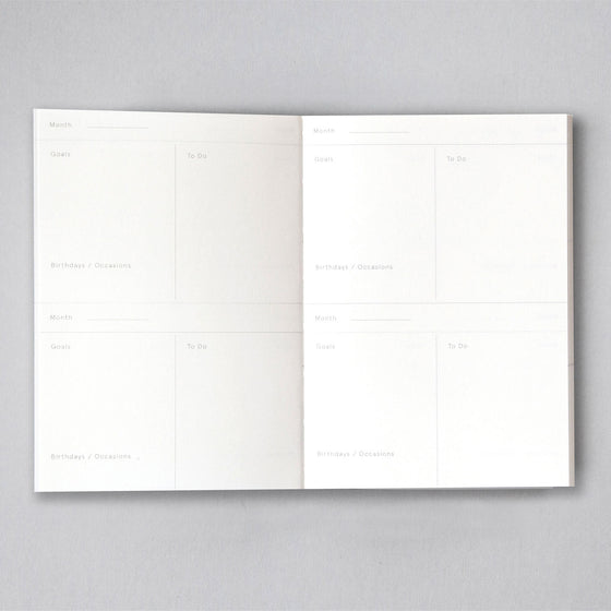 Pocket Layflat Weekly Planner - Black & White Shapes