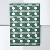 Limited Edition A5 Layflat Daily Planner - Benita Print in Forest Green
