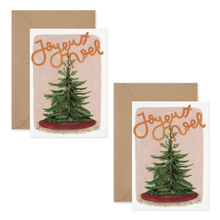  Joyeux Noël Tree - Set of 8 Cards