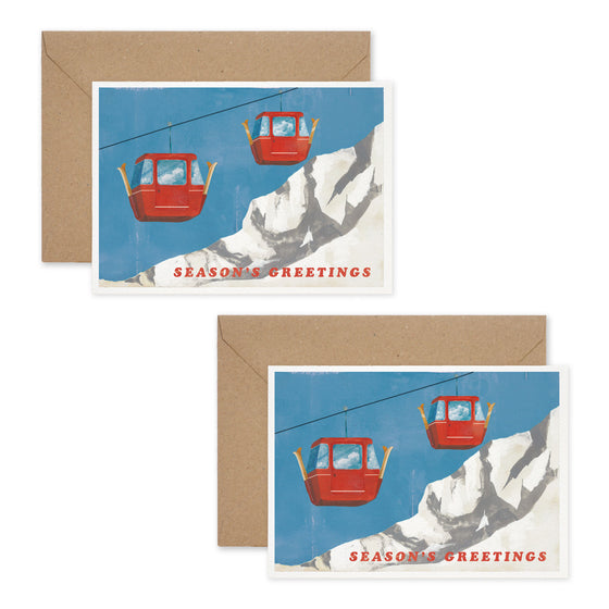 Ski Lifts - Set of 8 Cards